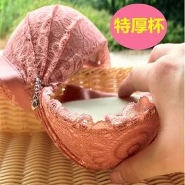 Flat Artefact Underwear Womens Small Gathered and Thickened by 8 Cm Super Thick Special Bra for Showing 240323