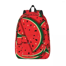 Backpack Men Women Large Capacity School For Student Fresh Slices Of Red Watermelon Bag