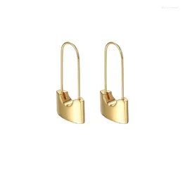 Hoop Earrings Wholesale 2024 Hip Hop Metal Exaggerated Fashion Stylish Lock Street Raw Jewellery Gift For Women
