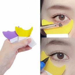 eyeliner Template Silice Eye Makeup Stencils Eyel Baffle Mascara Shield Applicator Guard Pads Eyebrow Eyeliner Sha Tool o4El#