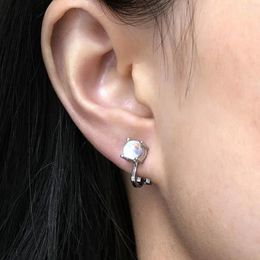 Backs Earrings Women Fashionable Rhinestone Clip For Non-irritation Anti-oxidation Jewellery Decorations Minimalist Style