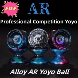 Yoyo Professional Magic Yoyo Alloy Aluminium Metal Yoyo With 10 Ball Bearing High Speed Unresponsive Yo Classic Toys For Kids 240313