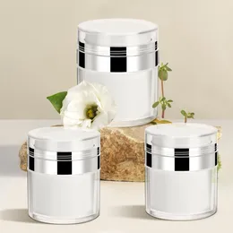 Storage Bottles Vacuum Cream Jar Container Airless Pump Jars For Lotions And Creams Travel Moisturiser Face