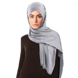 Scarves Non-Slip Muslim Cross Tie Jersey Instant Hijab Good Stitch Stretchy Scarf Breathable Islam Long Shawl Headband Plain Turban