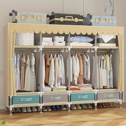 1pc Wardrobe Drawers, Large Closet with Steel Frame, Durable Clothes Rack, Household Storage Organiser for Cabinet, Rental House, Bedroom, Home, Dorm, Entryway,