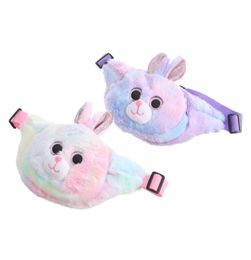 Kid Rabbit Stuffed Pencil Waist Bag Belt Fanny Pack Beach Bag Student Teenager Purses Sports Unisex Gym Outdoor Cosmetic Bags2868167