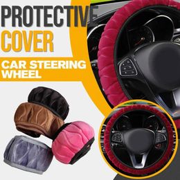 Steering Wheel Covers Car Cover For Winter Warmth Loose Handle Sleeve Without Inner Super Soft Three-dimensional Plush O1I0