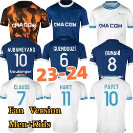 23 24 maillot MarSeilleS soccer jerseys foot CUISANCE GUENDOUZI ALEXIS PAYET CLAUSS football shirts men kids VERETOUT Under OM Olympique Vitinha