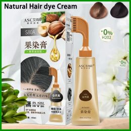 Color Fruit Dye Comb Hair Dye Cream Single Dose To Dye Hair Black Chestnut Brown At Home Hair Dye Does Not Stimulate