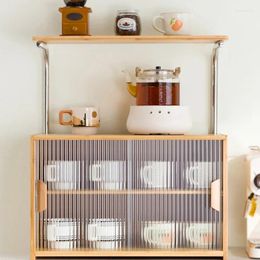 Kitchen Storage Dust Proof Cabinet Rack Cutlery Water Cup Organizer Tea Set Holder Coffee Mug Box