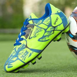 Amerikanische Fußballschuhe Kinder lange Spikes Turnschuhe nicht rutschfeste Grasfußball-Jungen Kindergesellschaft Stiefel