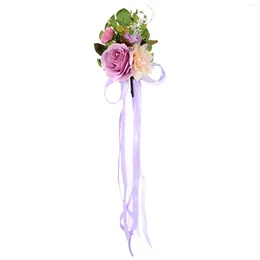 Decorative Flowers Wedding Decorations Chair Back Small Bouquet Simulated False Artificial