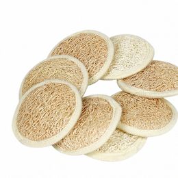 1/10pcs Natural Loofah Facial Cleaning Towel for Face Body Scrub Skin Exfoliating Spge Massager Bathing Pad Face Care Tools g9eG#