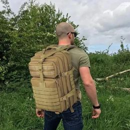 Backpack Men Hiking Big Capacity Army Tactical Military Camouflage Travel Outdoor Backpacks