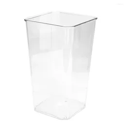 Vases Acrylic Flower Arrangement Bucket Square Decorative Centerpiece Vase Container Home Decoration