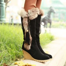 Boots Fashion Wedge Long Women Boots Australia Women's Shoes Platform Plush Winter Footwear Ladies Booties Thigh High Heels High Sexy