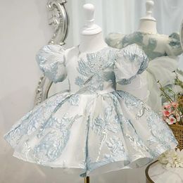 Girl Dresses Children's Dress Princess Baby Host Spring Clothes Flower Kids Girls