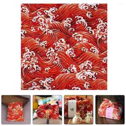 Dinnerware Japanese Style Wrapping Cloth Gift Fabric Christmas Crackers Bento Handkerchief Packaging Paper Packing Scrapbook