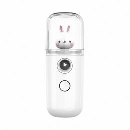 1pcs 30ml Mini Nano Facial Sprayer USB Nebulizer Face Steamer Beauty Humidifier Portable Face Moisturizing Steamer Skin Care u7ii#