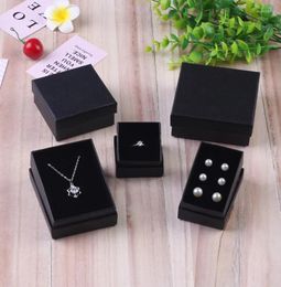 Gift Wrap 24pcs Pearl Paper Jewellery Boxes Black Bracelet Box Small Jewellery Organiser Necklace Earrings Ring Can Custom Logo