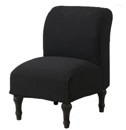 Chair Covers Jacquard Waterproof Seat Cover Solid Color Armless Single Sofa Protector Elastic Seater Couch Slipcover