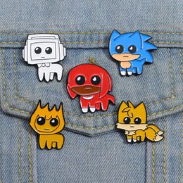 childhood game animals movie film enamel pins Cute Anime Movies Games Hard Enamel Pins Collect Cartoon Brooch Backpack Hat Bag Collar Lapel Badges