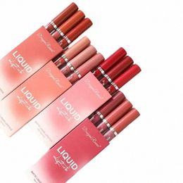 3pcs Veet Matte Lip Gloss Set Lip Tint Combo Waterproof Lg-wear Liquid Lipstick Lip Colour Lips Makeup Women Cosmetics L1Bi#