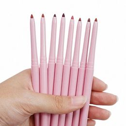 custom 15colors Waterproof Lipliner Lg Lasting Easy To Wear Lady Charming Lip Liner Colourful Soft Pencil Bulk Lipstick Tools g28V#