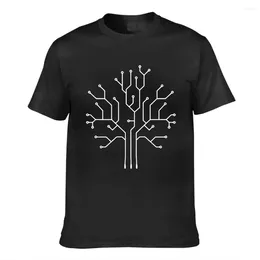 Men's T Shirts 2024 Summer Funny Print Men Shirt Women Cool T-Shirts Binary Tree Computer Coding Unisex Fashion Tshirt