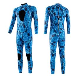 3mm Spearfishing Wetsuits Neoprene Suits Fishing Diving Surfing Snorkelling Kayaking Camouflage Adult Full Body Thermal Keep Warm 240315