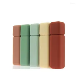 Storage Bottles 30pcs Plastic Lip Gloss Tube Square Colorful Matte Cosmetic Packaging 5ml Empty Lipstick Refillable Bottle Glaze Containers