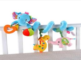 Newborn Baby Stroller Toys Lovely Elephant Lion Model Baby Bed Hanging Toys Educational Baby Rattle Toys1933080