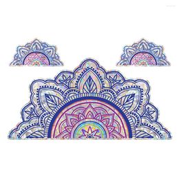 Window Stickers Mandala Glass Sticker Flower Decal Bedroom Decor Home Prism Static Cling Removable Decals Pvc Clings