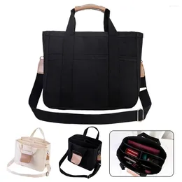 Storage Bags Compact Diaper Bag Capacity Canvas Tote With Multiple Compartments Waterproof Pouch Wear Resistant Handle