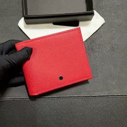 mens leather wallet Luxury Bank card holder brand handbag womens cardholder pocket Slim passport bag Thin double fold designer wallets