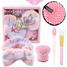 beauty Skin Care Set Mask W Face Silice Octopus Facial Cleansing Brushes Exfoliating Blackhead Remover Beauty Tool D5tf#