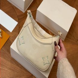 24SS Women's Luxury Designer Cowhide Matcha Milk Underarm Bag Women's Handbag Underarm Bag Shoulder Bag Crossbody Bag 23cm Gfgre