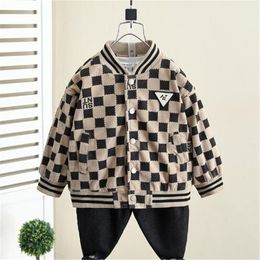 Kids Jackets 2024 Spring and Autumn Outwear boys Baseball Coat Baby fashion Trend Children's Jackets Top