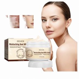 Moisturising Goat Milk Cream Anti Wrinkle Ageing Soothing Skin Deep Firming Improve Drying Large Pores Whitening Face Cream 50g n2km#