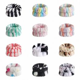 2pcs Spa Face Wing Wristbands Microfiber Flannel Yoga Running Absorbent Wrist Bands Makeup Remover Face W Skin Care Tools i2h1#