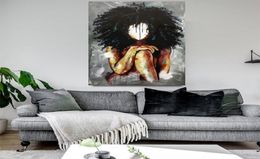 Modern Abstract Black Magic Girl Canvas Paintings Watercolour Girls Poster Prints Wall Art Pictures for Living Room Home Decor9080587