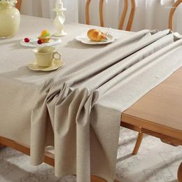 Table Cloth Tablecloth Waterproof Cotton And Linen Thickening Antependium Oilproof Tea Mat Classic Suspended Tassel