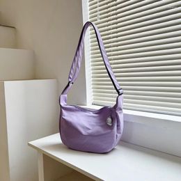 Drawstring Ladies Daily Moon Exquisite Women's Shoulder Bag Solid Colour Armrest Designer Underarm Leisure Dumpling