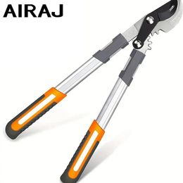 AIRAJ Bypass Pruning Shears 45 Cm with Gear-Operated Cutting System Cuts Branches Thicker than 30 MM SK-5 Steel Blade 240318