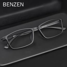 BENZEN Quality Optical Glasses Frame Men Women Ultralight Myopia Eyeglasses Square Prescription Eyewear 5196 240322