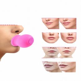 visualsource Female Sexy Lip Enlargement Device Lip Enlargement Brush Natural Silice Plump Thickened Mouth Tools Cosmetics F2oT#