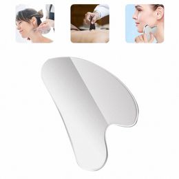 1pcs Stainl Steel Gua Sha Scraper Massager For Face Neck Body Gua Massage Tool Facial Skin Care Gua Board Face Massager T3Ny#