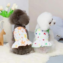 Dog Apparel Stylish Pullover Type Comfy Clothes Vibrant Colour Dress Summer Small Princess Cosplay Costume For Playing