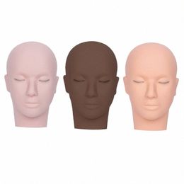 3 Layers Eyeles Mannequin Head Face For Practise False Eyel Extensis Grafting L Training Makeup Practise Model Tools W7n3#
