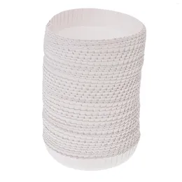 Disposable Cups Straws 100 Pcs Espresso Paper Cup Lid Cover Drinking Lids Glasses Caps White Made Covers Travel